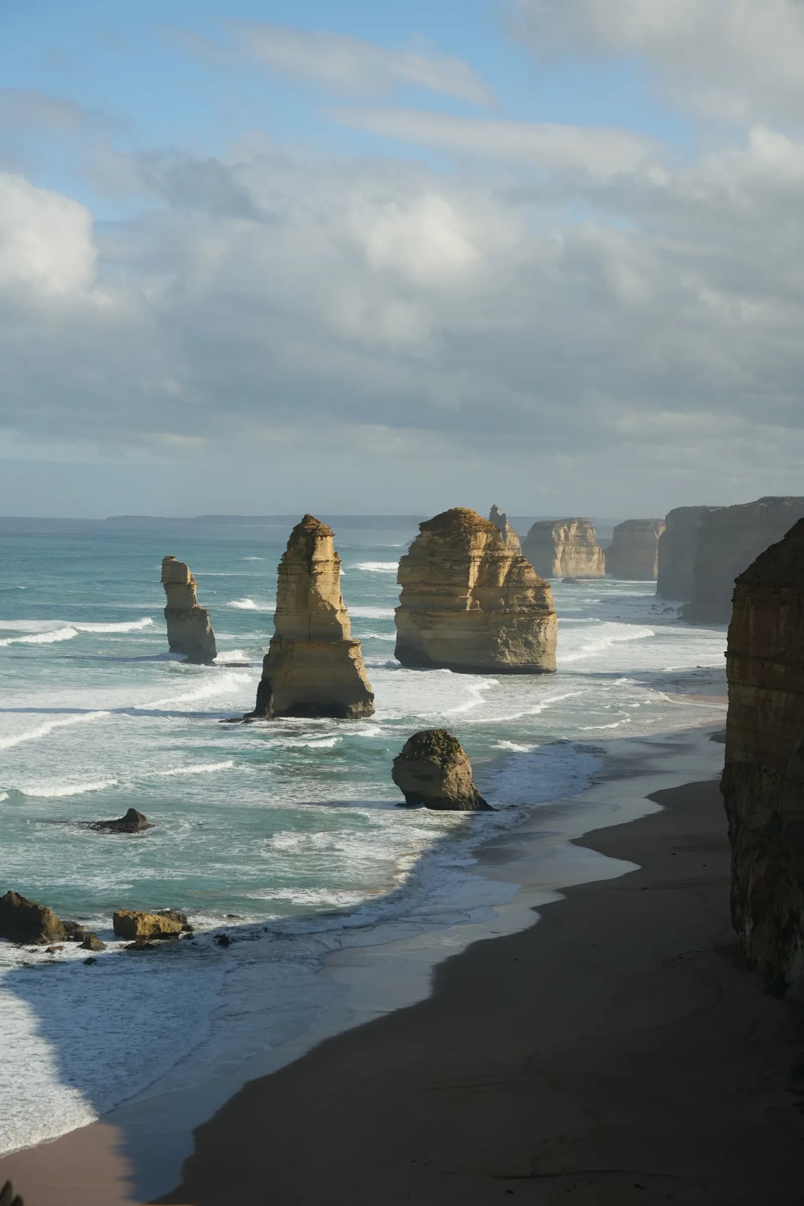 The Twelve Apostles sea stacks on the Great Ocean Road, Australia