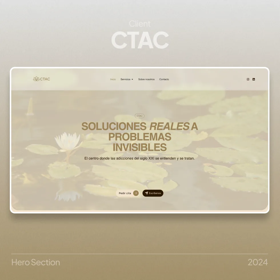 CTAC homepage hero section