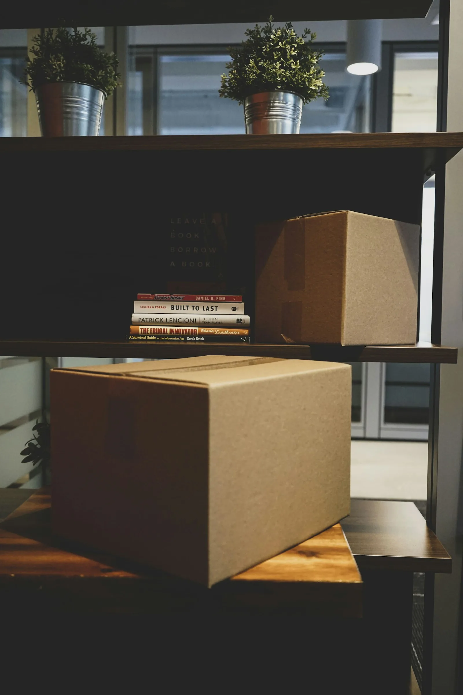 Stacked cardboard parcels ready to ship