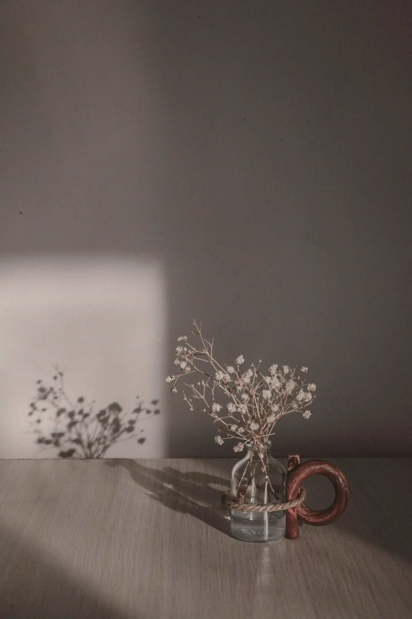 Minimal product still life in neutral tones