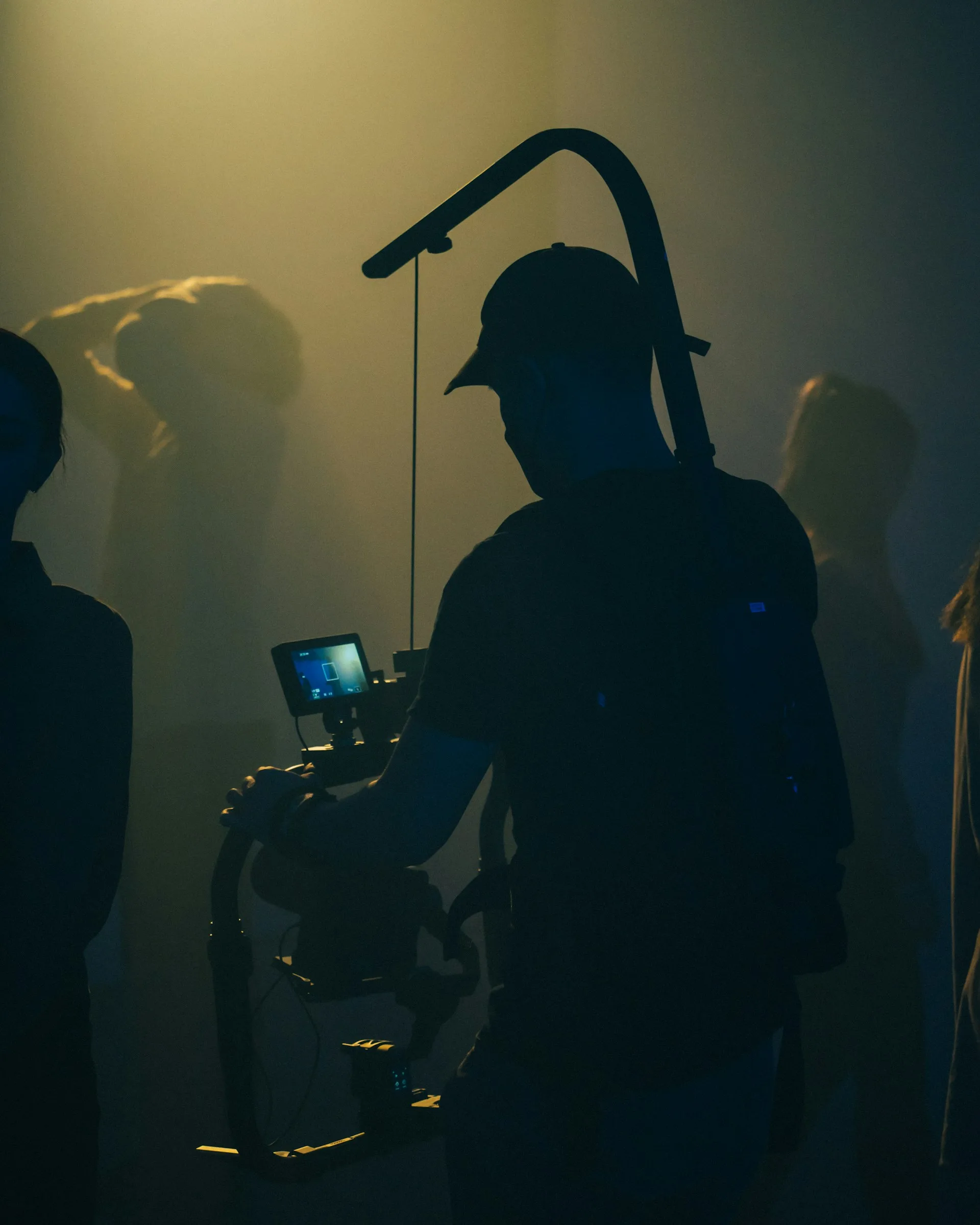 Lighting rig on a film set